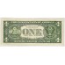 UNITED STATES OF AMERICA 1985 . ONE 1 DOLLAR BANKNOTE . ERROR . OFF CENTRE